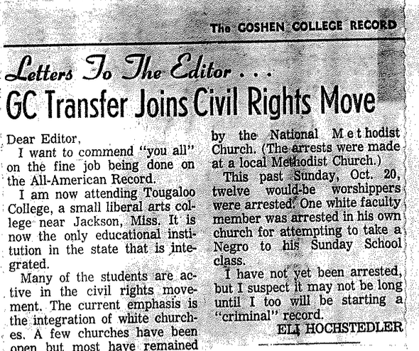 Letters to the Editor: GC Transfer Joins Civil Rights Move